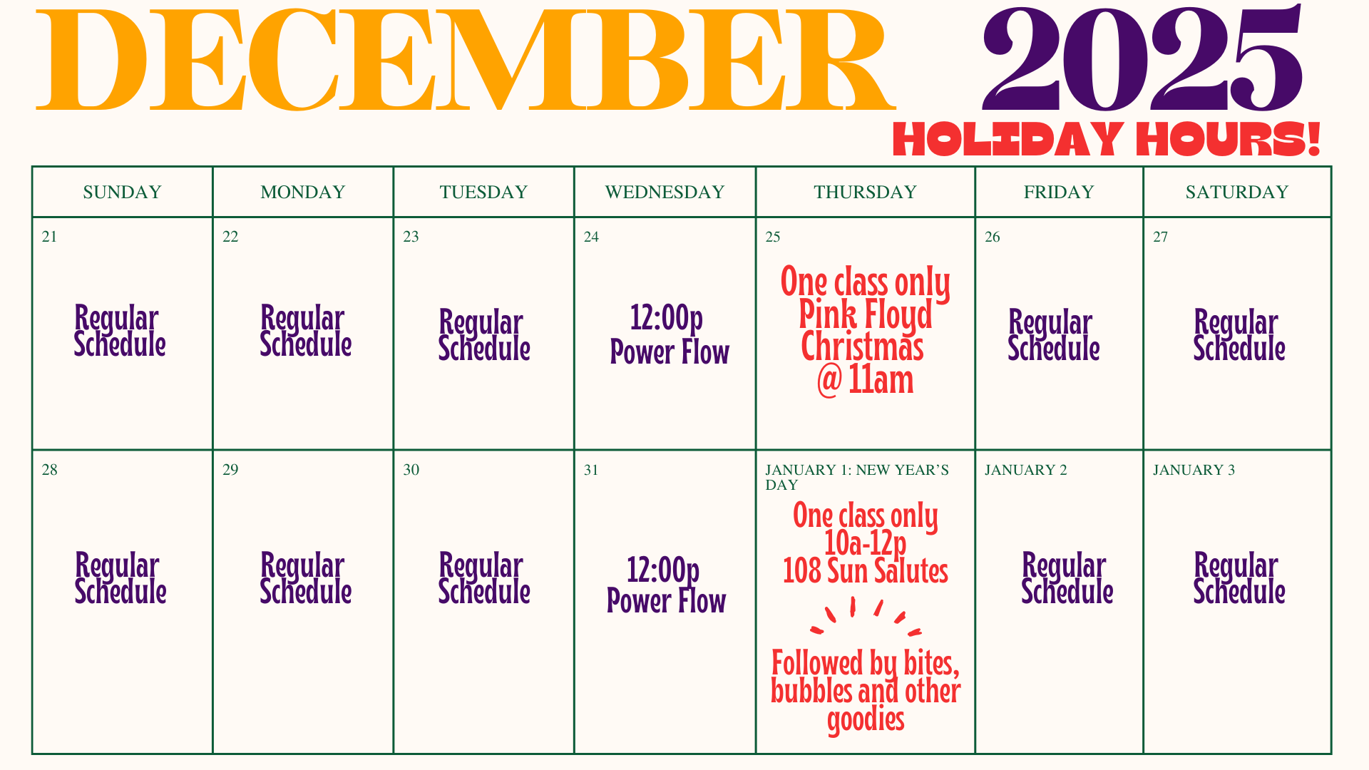 _Holiday Weeks schedule for website 2025 _Holiday Weeks schedule for website 2025